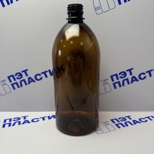 28мм Бутылка ПЭТ 1л / 50шт. (Коричневый Колокол 32,5гр) Стандарт