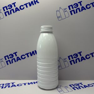 38мм Бутылка ПЭТ 0,5л / 100шт. (Белая Ребристая 23гр.) Стандарт